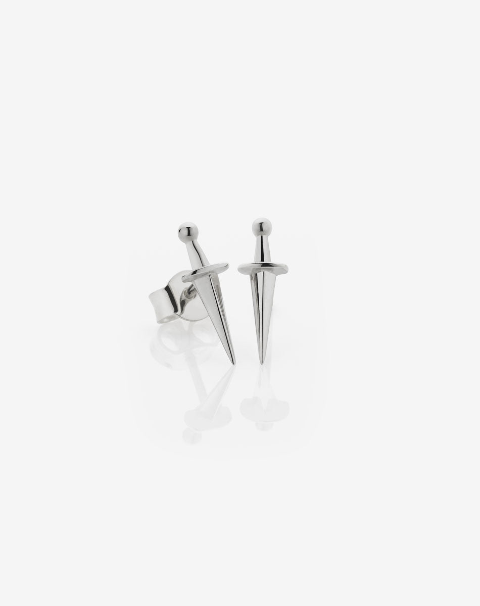 Dagger Stud Earrings | Sterling Silver