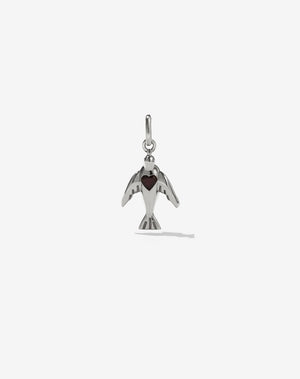 Meadowlark Dove Charm Product Image Sterling Silver