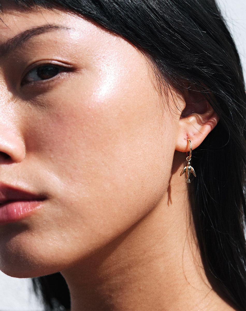 Dove Signature Hoops | Sterling Silver