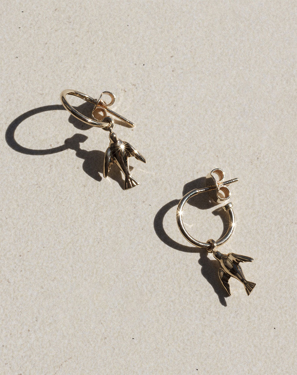 Dove Signature Hoops | Sterling Silver