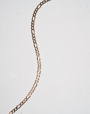 Figaro Fine Chain Necklace | 9ct Solid Gold