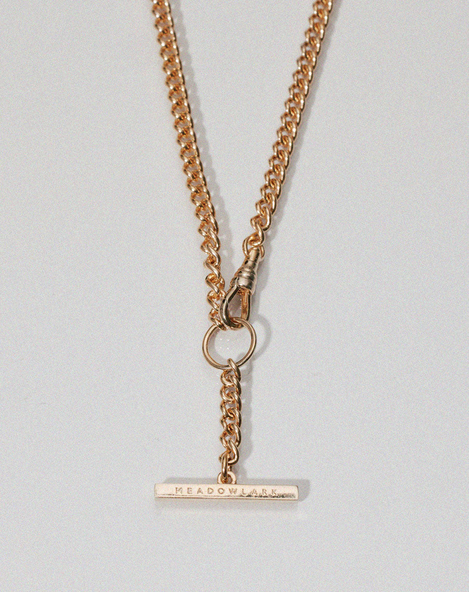 Fob Chain Necklace | 9ct Solid Gold