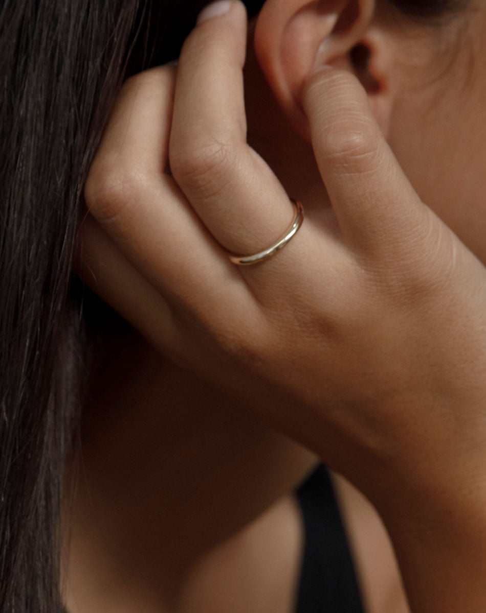 Halo Band 2mm | Sterling Silver