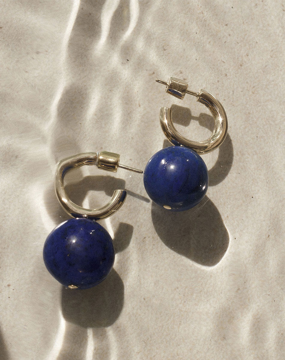 Maya Hoops Large | Sterling Silver