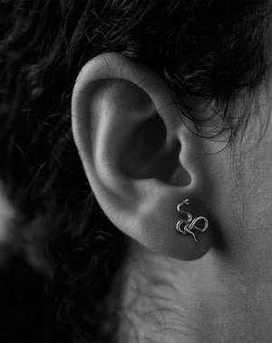Medusa Stud Earrings | Sterling Silver