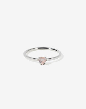 Micro Heart Jewel Ring | Sterling Silver
