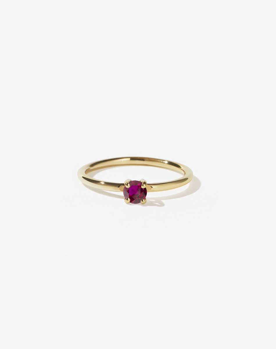 Micro Round Ring | 23k Gold Plated