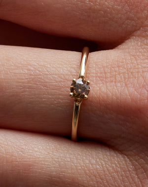 Micro Round Ring | Sterling Silver