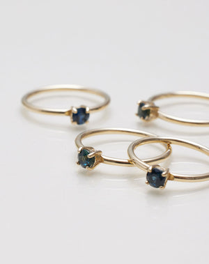 Micro Round Ring | Sterling Silver