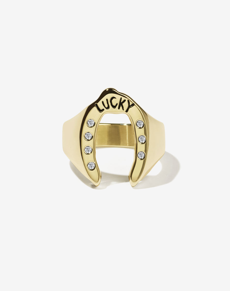 Nell Lucky Ring Stone Set | 9ct Solid Gold