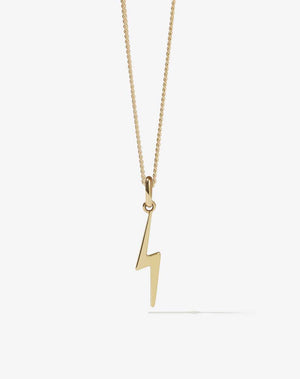 Nell Lightning Bolt Necklace | 9ct Solid Gold