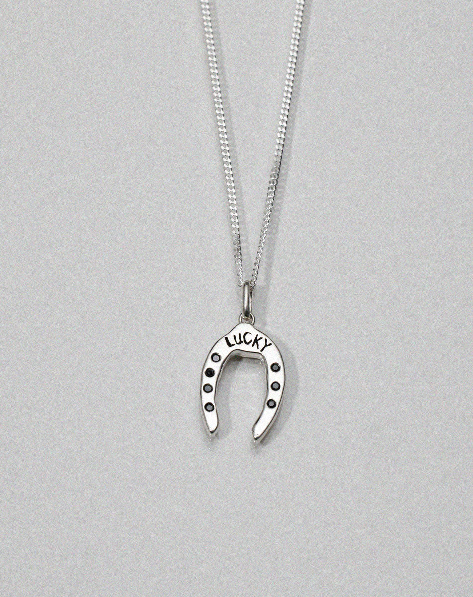 Nell Lucky Necklace Stone Set | Sterling Silver