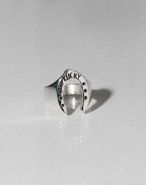 Nell Lucky Ring Oxidised | Sterling Silver
