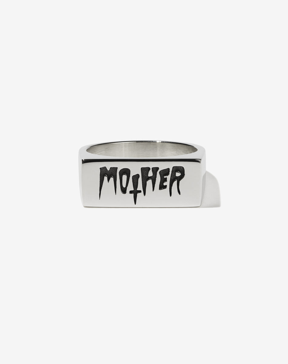Nell Mother Ring Oxidised | Sterling Silver