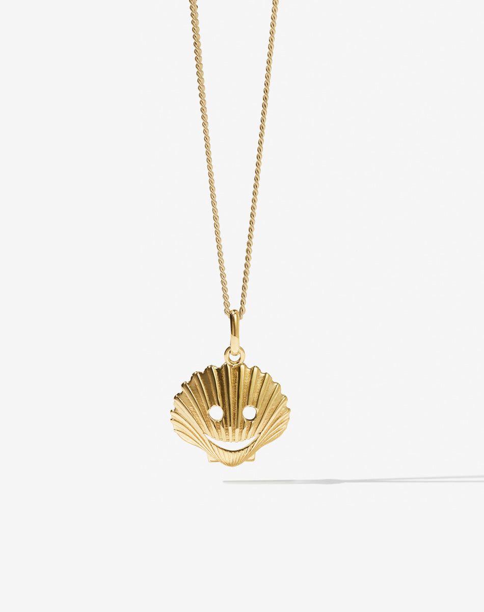 Nell Shell Necklace | 23k Gold Plated