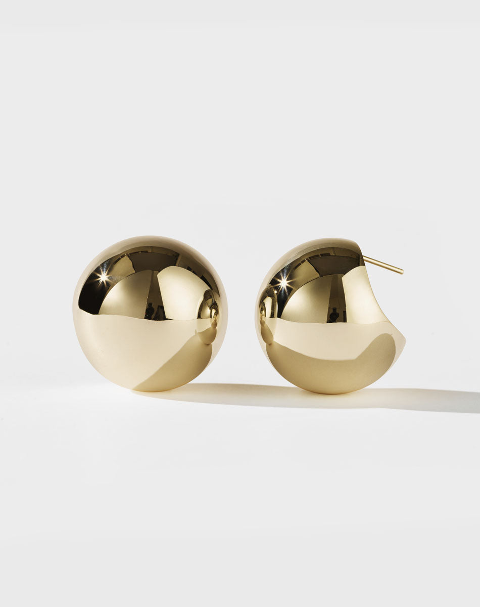 Orb Earrings Large | 9ct Solid Gold