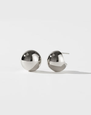 Orb Earrings Medium | Sterling Silver