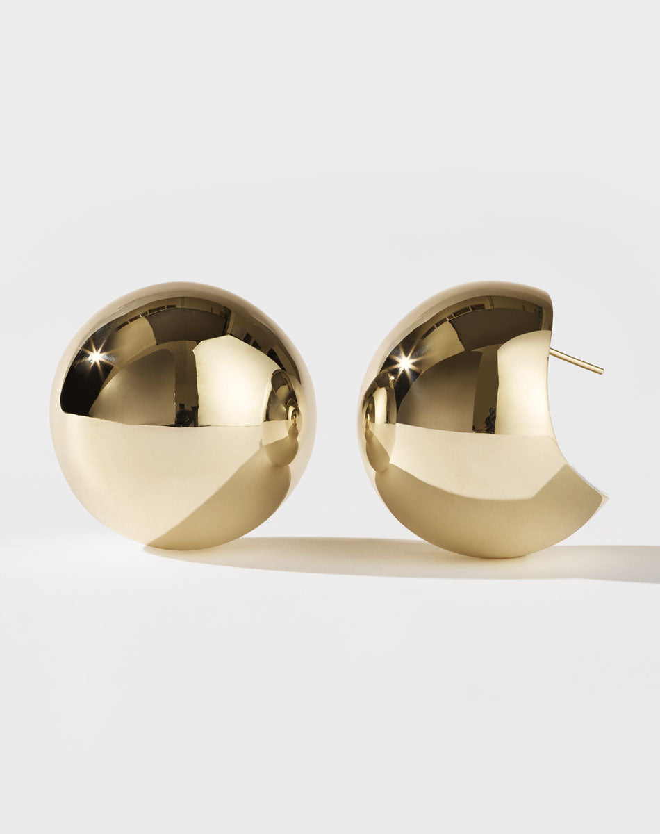 Orb Earrings Oversized | 9ct Solid Gold