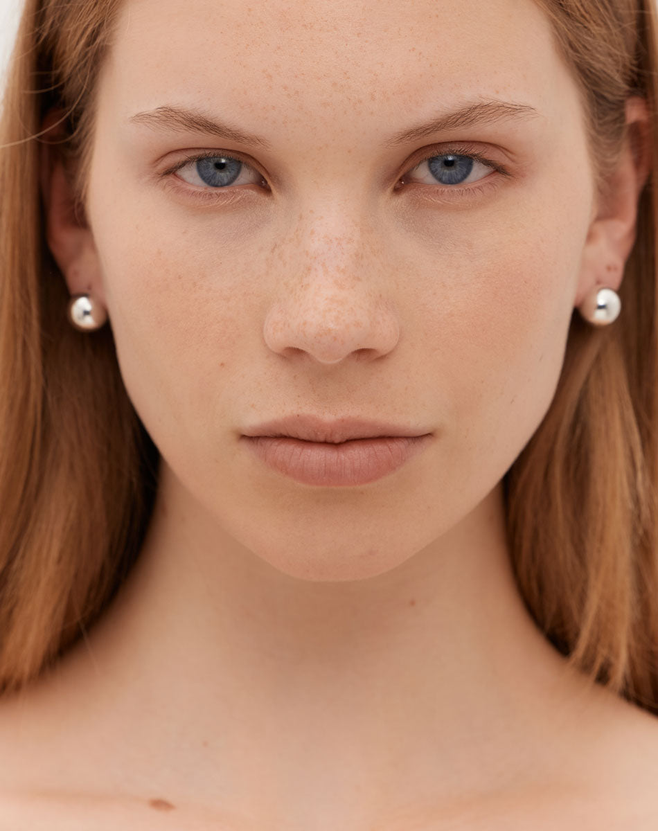 Orb Earrings Small | Sterling Silver