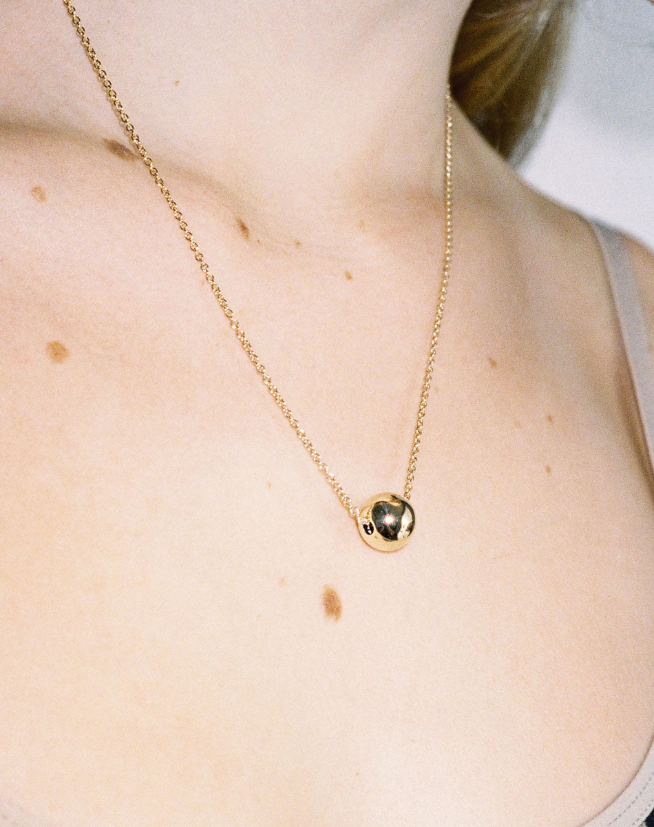 Orb Necklace | 23k Gold Plated