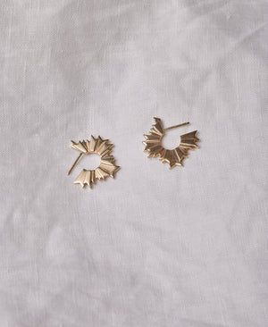 August Hoop Earrings Single | Sterling Silver