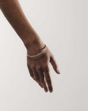 2mm Round Bangle | Sterling Silver