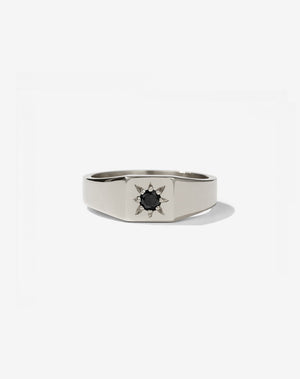 Remy Signet Ring | 9ct White Gold