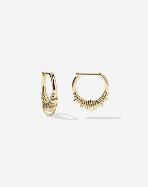 Revival Hoop Earrings Small | 9ct Solid Gold