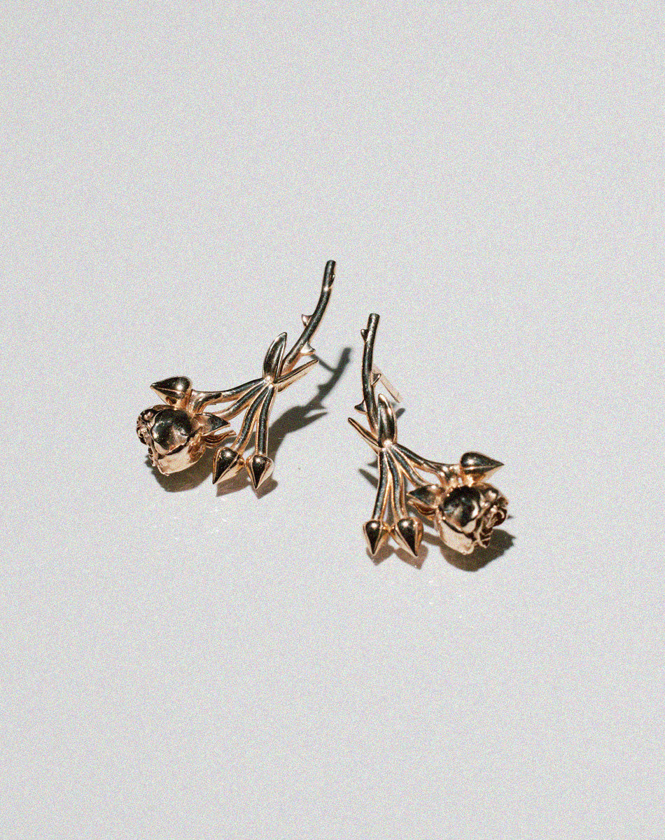 Rose Studs | 9ct Solid Gold