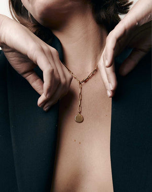 Solaire Paperclip Necklace | Sterling Silver