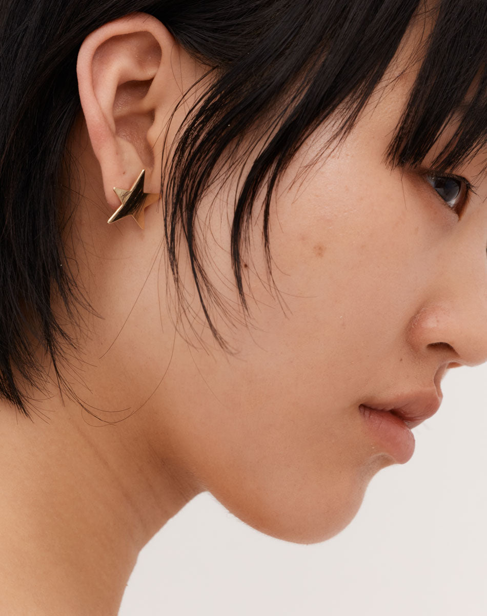 Star Earrings | 23k Gold Plated