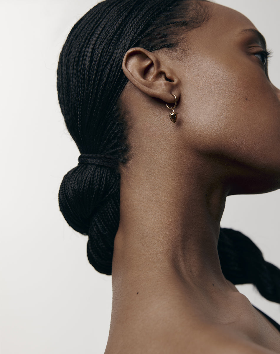 Strawberry Signature Hoops | Sterling Silver