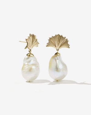 Vita Drop Earrings Large | 9ct Solid Gold