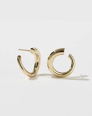 Wave Earrings Medium | 9ct Solid Gold