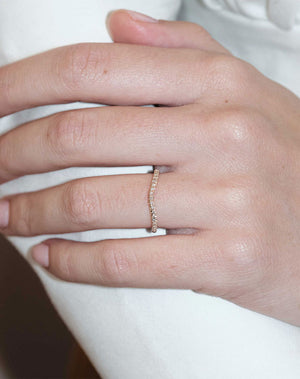Amelie Band Pave | 9ct White Gold