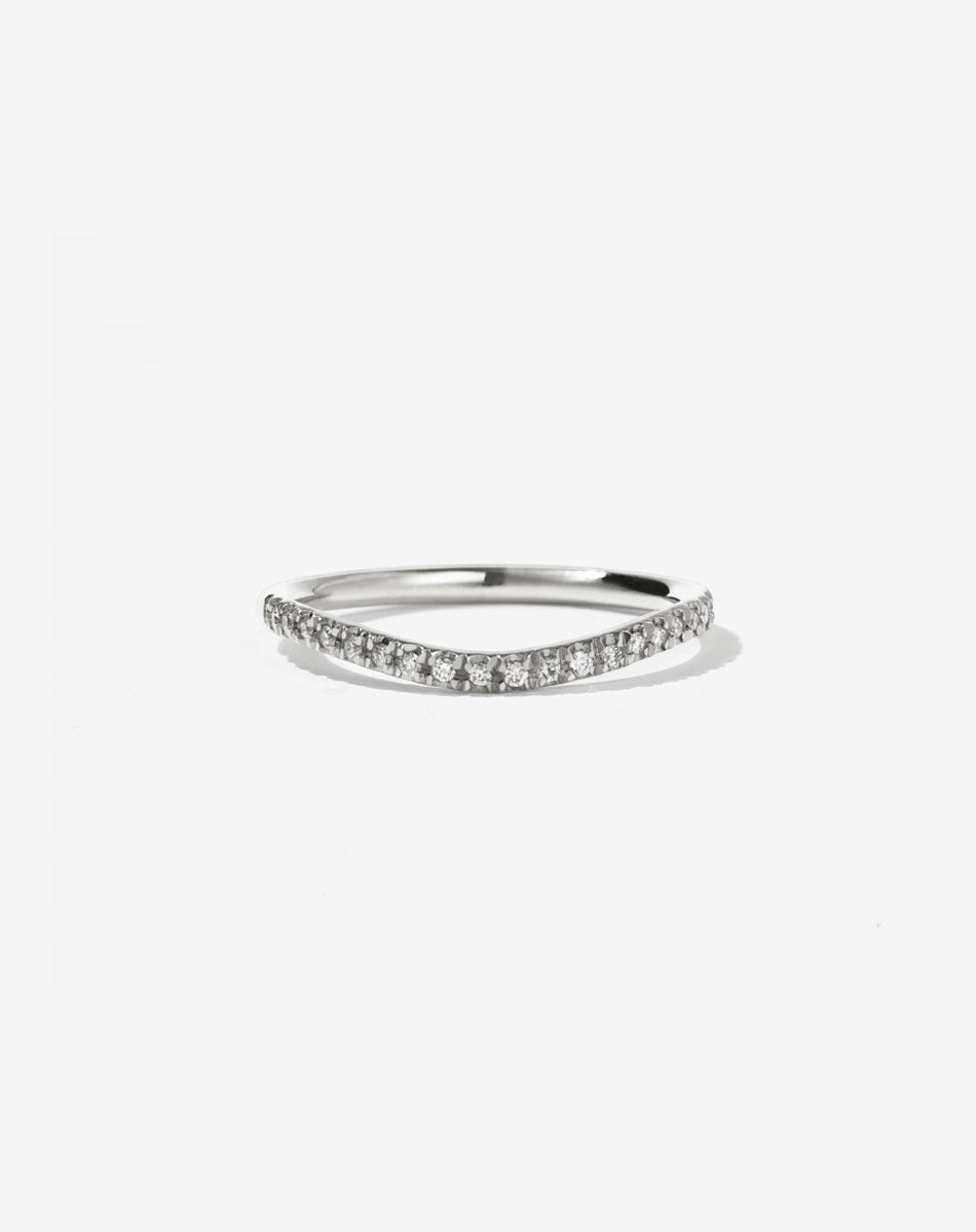 Amelie Band Pave | 14ct White Gold