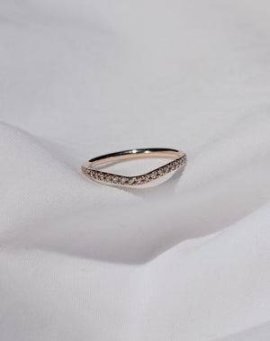 Amelie Band Pave | 9ct White Gold
