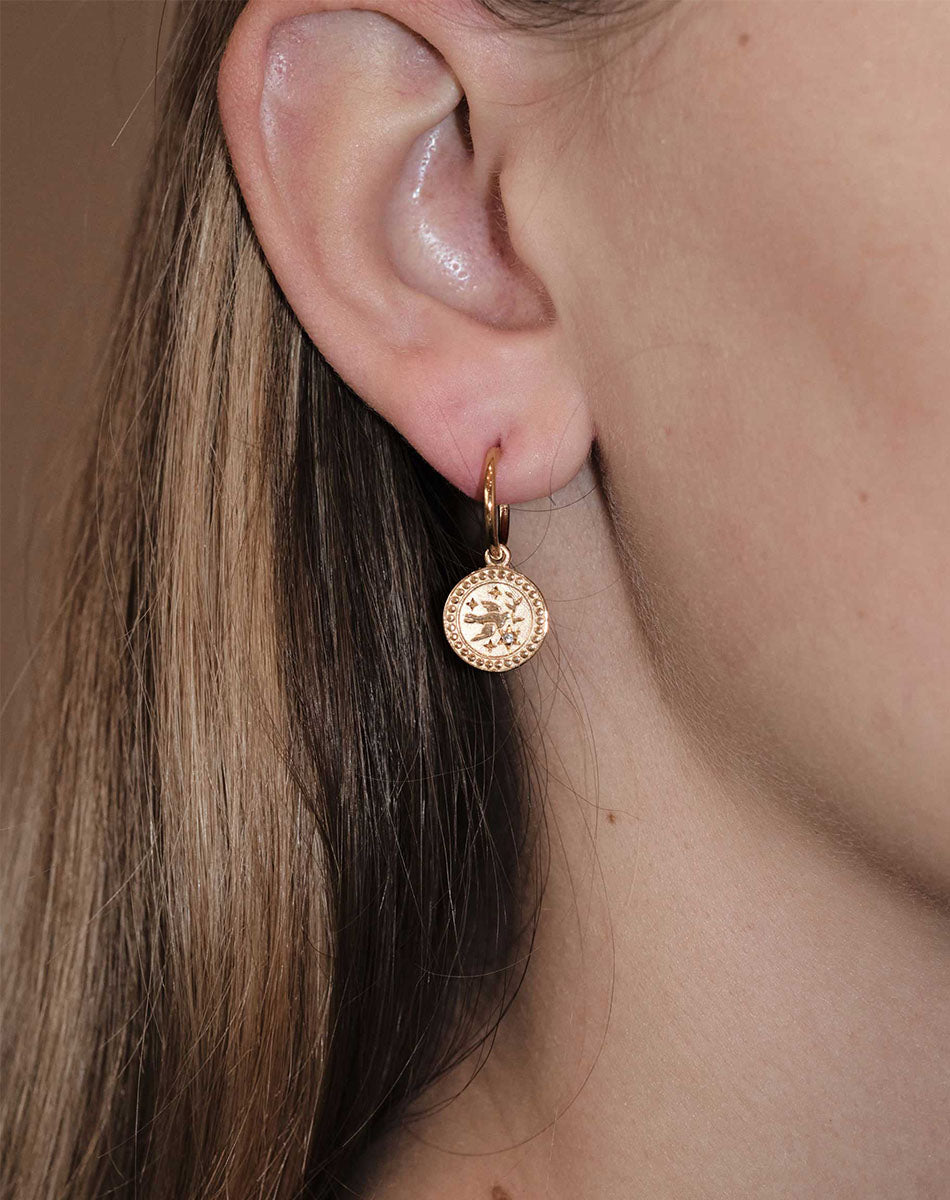 Amulet Peace Earrings | 9ct Solid Gold