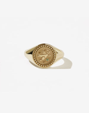 Amulet Peace Signet Ring | 9ct Solid Gold