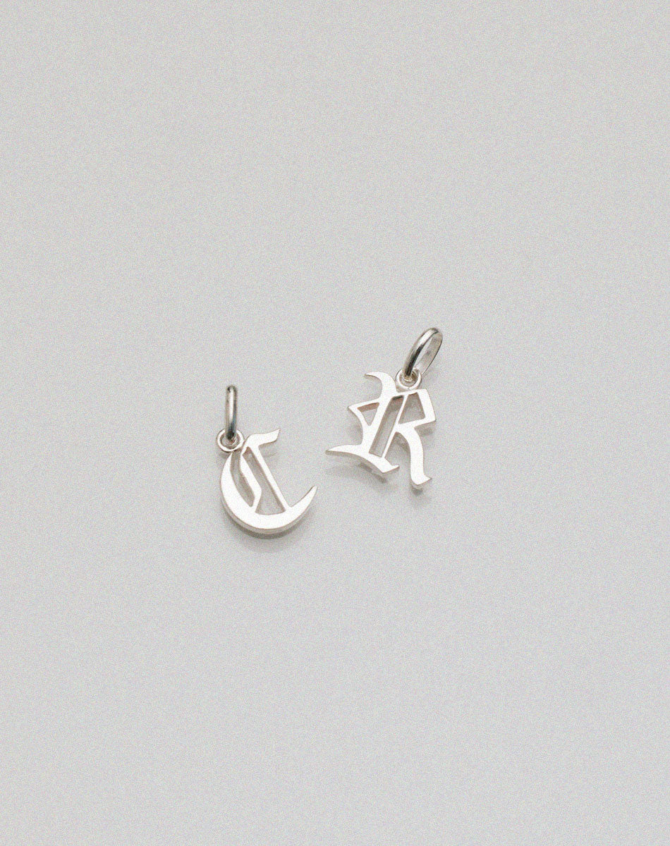 Capital Letter Charm | Sterling Silver