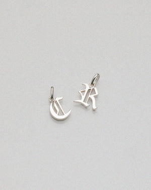 Capital Letter Charm | Sterling Silver