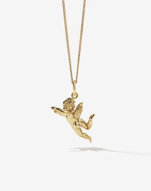 Meadowlark Cherub Charm Necklace
