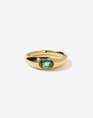 Claude Ring with Stone | 18ct Yellow Gold