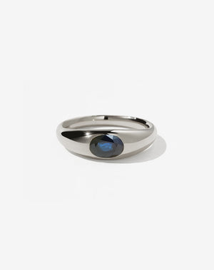 Claude Ring with Stone | 9ct White Gold