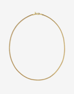 Curb Chain Necklace | 23k Gold Plated