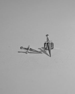Dagger Stud Earrings | Sterling Silver