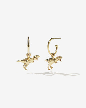 Dinosaur Signature Hoops | 9ct Solid Gold