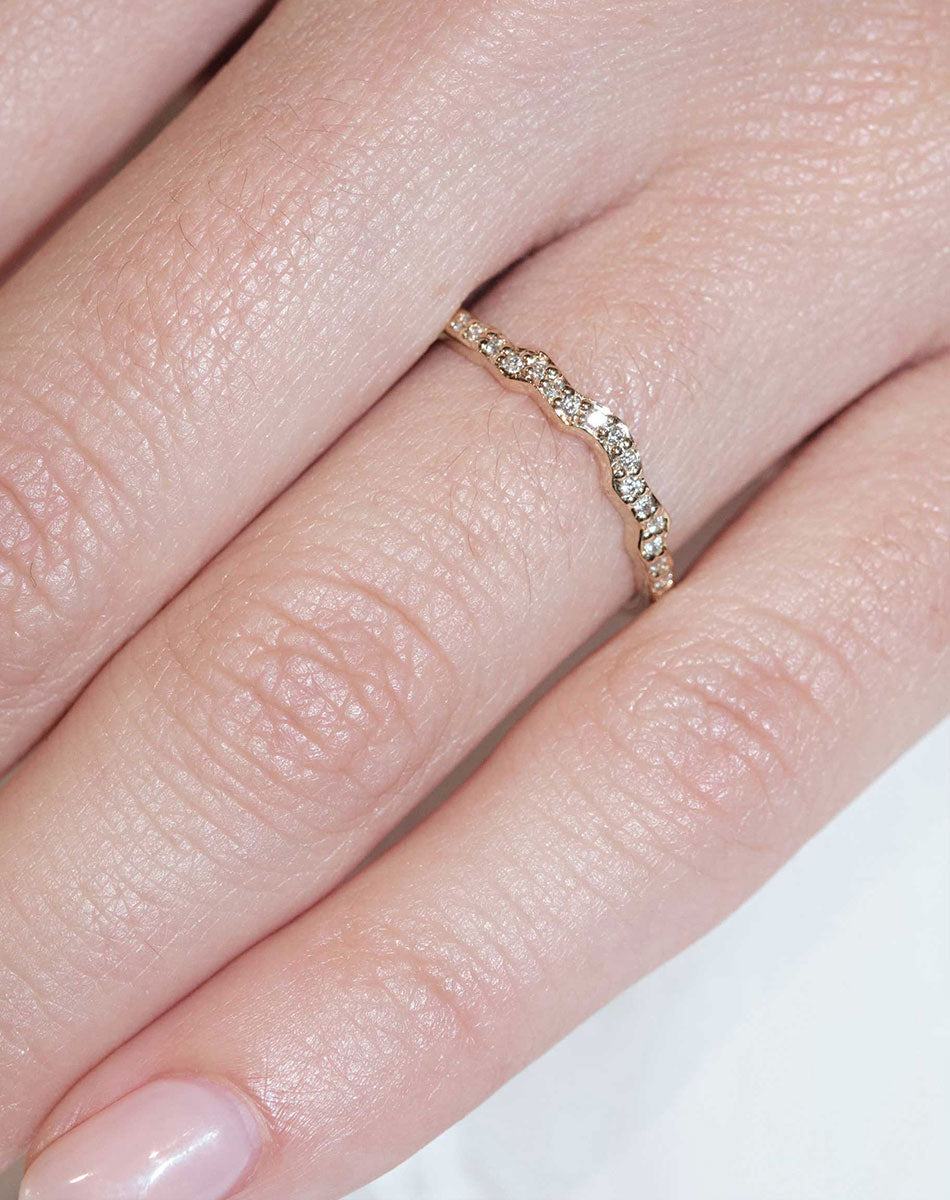 Eternal Band Pave | 14ct Yellow Gold