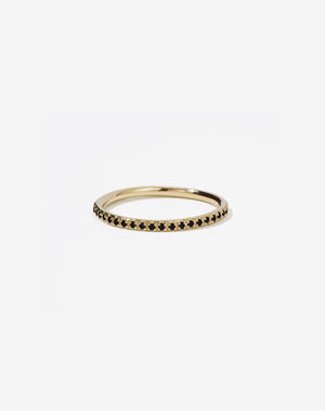 1mm Halo Eternity Band | 14ct Yellow Gold