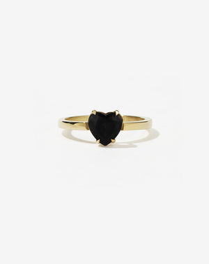 Heart Jewel Ring | 23k Gold Plated